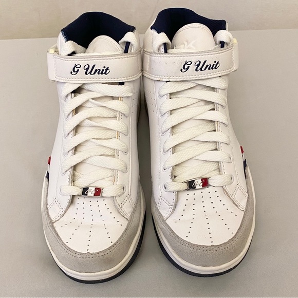 🚫SOLD🚫RBK G-Unit G6 Mid White Reebok Hip Hop 50 Cent Size 9 Shoes Sneakers - Picture 10 of 10